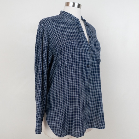 Madewell Navy Button Down S Top - Picture 2 of 8